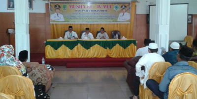 Gelar Musda IV, H Ucok Indra Pimpin MUI Rohil 2018-2023